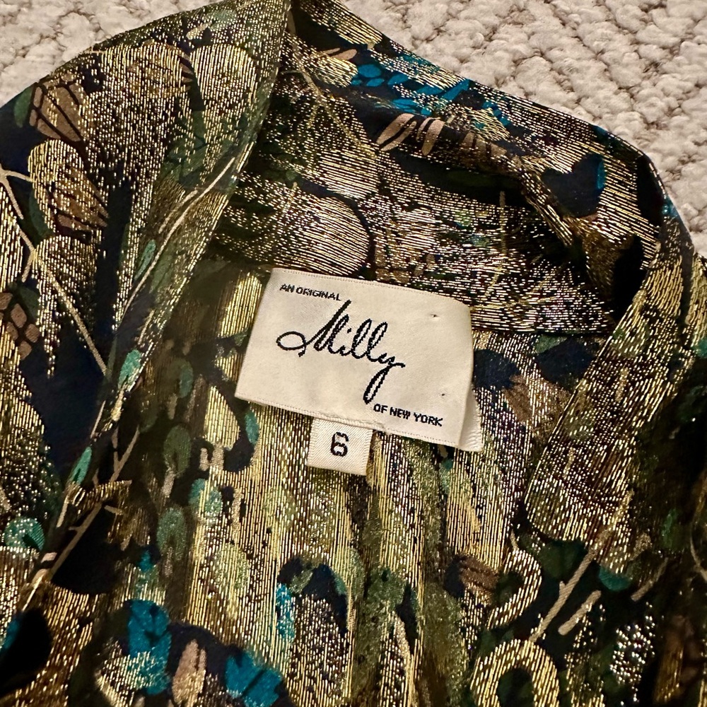 Elegant Milly Metallic Thread Blouse View 3